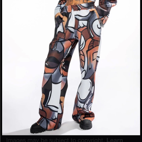 Abstract Patterned Jumpsuit - Picture 6 of 7